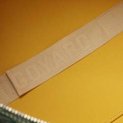 Pre Owned Goyard Green Goyardine Coated Canvas and Leather Boston 50 Bag