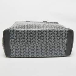 Pre Owned Goyard Grey Goyardine Coated Canvas Bellechasse GM Tote