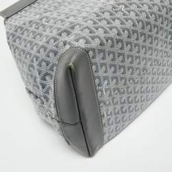 Pre Owned Goyard Grey Goyardine Coated Canvas Bellechasse GM Tote