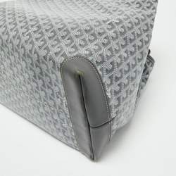 Pre Owned Goyard Grey Goyardine Coated Canvas Bellechasse GM Tote
