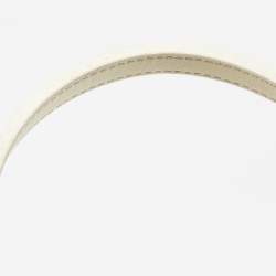 Pre Owned Goyard White Goyardine Coated Canvas and Leather Mini Reversible Anjou Tote