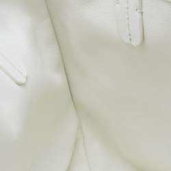 Pre Owned Goyard White Goyardine Coated Canvas and Leather Mini Reversible Anjou Tote