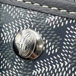 Pre Owned Goyard Saint Louis PM Gray PVC Leather Tote Bag