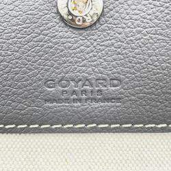 Pre Owned Goyard Saint Louis PM Gray PVC Leather Tote Bag