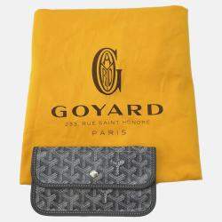 Pre Owned Goyard Saint Louis PM Gray PVC Leather Tote Bag