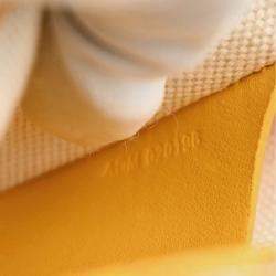 Pre Owned Goyard Plumet Yellow Canvas Shoulder Pochette Wallet