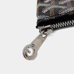 Pre Owned Goyard Black/Brown Coated Canvas Sena MM Bag