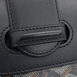 Pre Owned Goyard Black Coated Canvas and Leather Saigon Bag MM