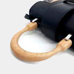 Pre Owned Goyard Black Coated Canvas and Leather Saigon Bag MM