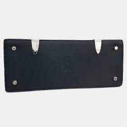 Pre Owned Goyard Black Coated Canvas and Leather Saigon Bag MM