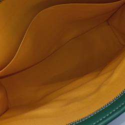 Pre Owned Goyard Brown Green Coated Canvas and Leather Jubilee GM