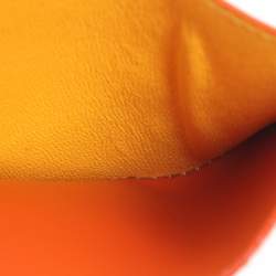 مملوكة مسبقًا Goyard Orange Goyardine Coated Canvas and Leather Marigny Wallet