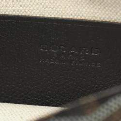 Pre Owned Goyard Plume Black Multicolor Coated Canvas Shoulder Bag