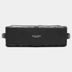 Pre Owned Goyard Menodiaire Black Pvc Leather Trunk Shoulder Bag