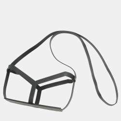 Pre Owned Goyard Menodiaire Black Pvc Leather Trunk Shoulder Bag