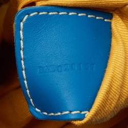 Pre Owned Goyard Blue Goyardine Coated Canvas and Leather Boeing 45 Duffle Bag