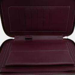 Pre Owned Goyard Red Goyardine Opera Travel Wallet
