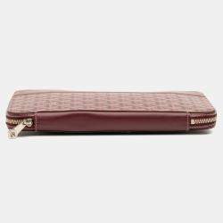 Pre Owned Goyard Red Goyardine Opera Travel Wallet