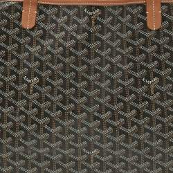 Pre Owned Goyard Brown Goyardine Coated Canvas and Leather Saint Louis GM Tote
