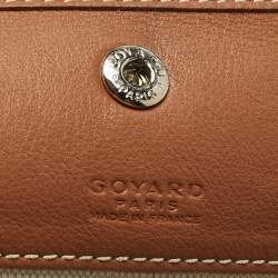 Pre Owned Goyard Brown Goyardine Coated Canvas and Leather Saint Louis GM Tote