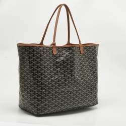 Pre Owned Goyard Brown Goyardine Coated Canvas and Leather Saint Louis GM Tote