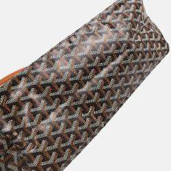 Pre Owned Goyard Saint Louis PM Black Goyardine Canvas Tote Bag