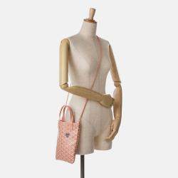 Pre Owned Goyard Poitiers Claire Voie Pink Goyardine Shoulder Bag