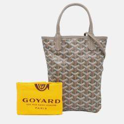 مملوكة مسبقًا Goyard Poitiers Claire Voie Grey Goyardine Shoulder Bag