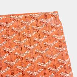 Pre Owned Goyard Orange Coated Canvas Senna GM Bag