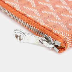 Pre Owned Goyard Orange Coated Canvas Senna GM Bag