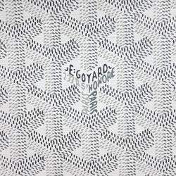 Pre Owned Goyard White Coated canvas Senna MM