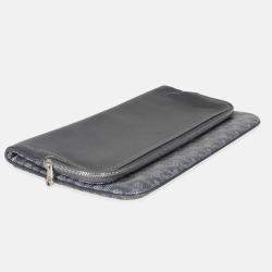 Pre Owned Goyard Grey Goyardine Canvas Sainte Marie Soft Clutch