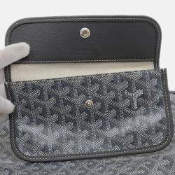 Pre Owned Goyard Saint Louis PM Grey Goyardine Canvas Tote Bag