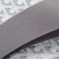 Pre Owned Goyard Capetien MM Grey White Coated Canvas and Leather Shoulder Bag