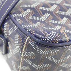 Pre Owned Goyard Cap Vert Grey Goyardine Coated Canvas Shoulder Bag