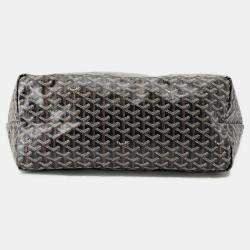 Pre Owned Goyard Saint Louis GM Black PVC Leather Tote Bag