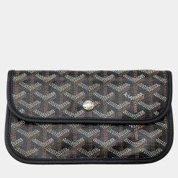 Pre Owned Goyard Saint Louis GM Black PVC Leather Tote Bag
