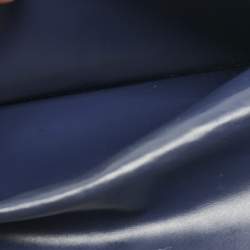 Pre Owned Goyard Navy Blue Goyardine Coated Canvas Varenne Continental Wallet