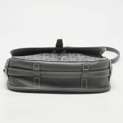 Pre Owned Goyard Grey Goyardine Coated Canvas and Leather Belvedere ll PM Bag