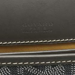 Pre Owned Goyard Grey Goyardine Coated Canvas and Leather Belvedere ll PM Bag