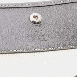 Pre Owned حقيبة يد توت جويارد سانت لويس بي ام قماش مقوى وجلد رمادي أبيض