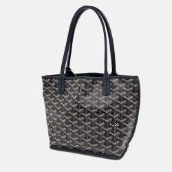 Pre Owned Goyard Mini Anjou Black Canvas Bag