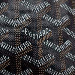 Pre Owned Goyard Mini Anjou Black Canvas Bag