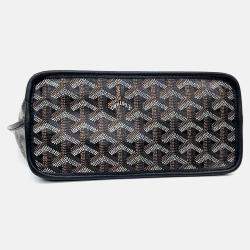Pre Owned Goyard Mini Anjou Black Canvas Bag