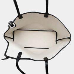 Pre Owned Goyard Chien GM Cyan Gris Black PVC Leather Tote Bag