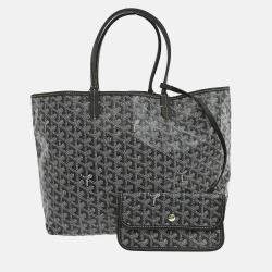 Pre Owned Goyard Gray Saint Louis PM Tote Bag