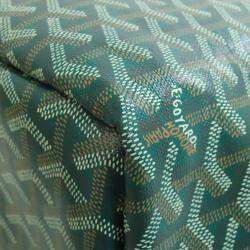 Pre Owned Goyard Cyan Green Tote Bag Coated Canvas
