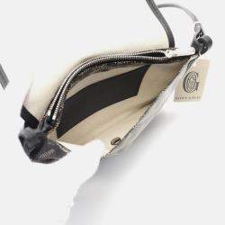 Pre Owned Goyard Plume Pouch Wallet Shoulder Bag Coated Canvas Leather Black Multicolor