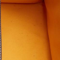 Pre Owned Goyard Navy Blue Goyardine Coated Canvas and Leather Saigon MM Top Handle Bag