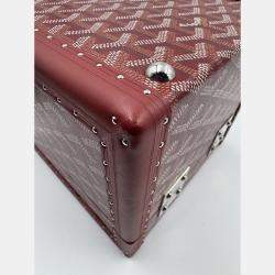 Pre Owned GOYARD PAPILON red jewllery truck with mirror